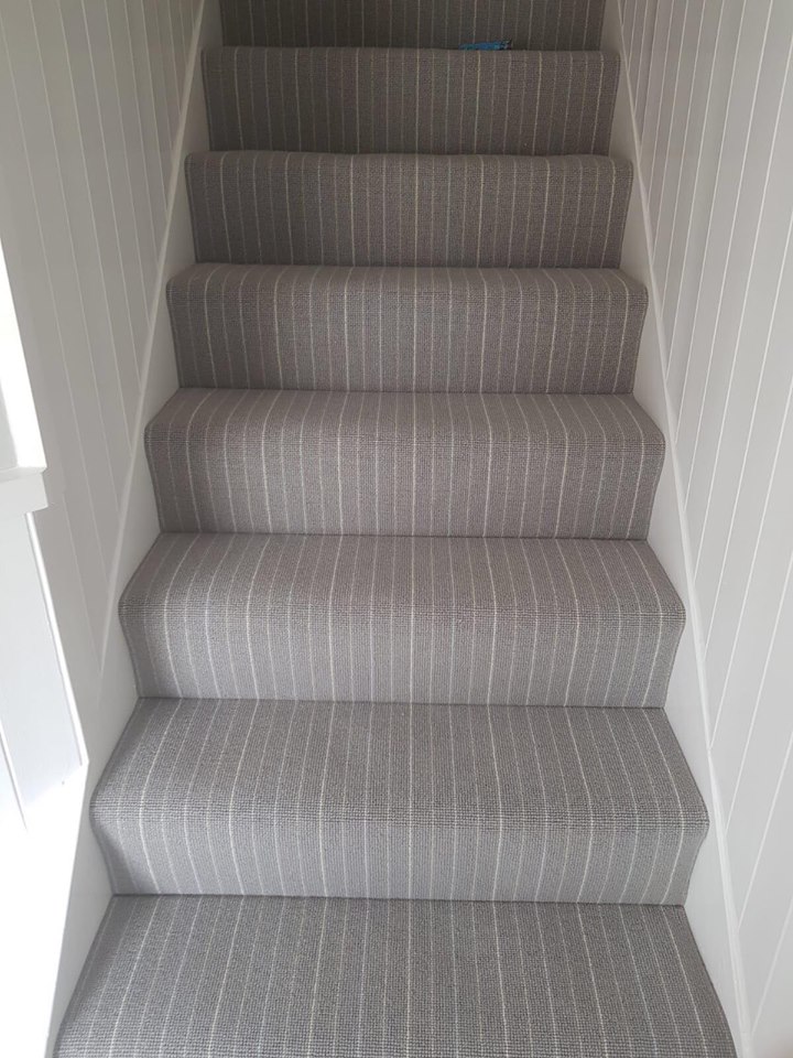 grey stripe stairs